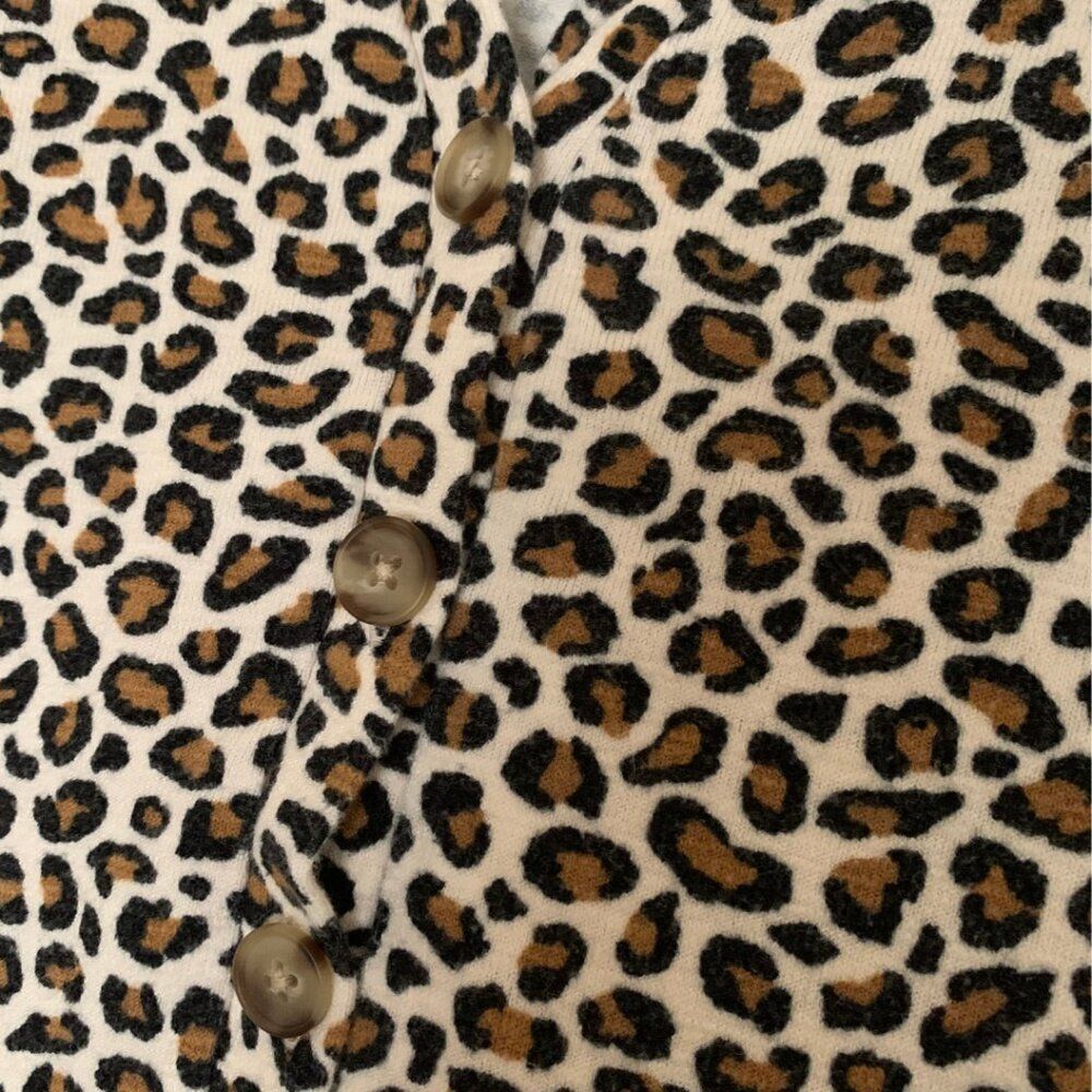 Old Navy Leopard Print Long Sleeve Bolero Cardigan Girls XL Fits Women XS/S - Picture 5 of 9